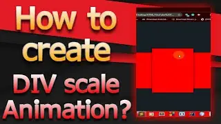 How to create DIV Scale Animation? (HTML & CSS)