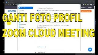 Cara mengganti Foto Profil  di Aplikasi Zoom Cloud Meeting