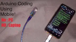 LED blinking project for Arduino with mobile #arduino #led #project