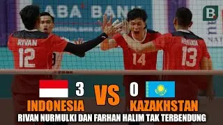 INDONESIA VS KAZAKHSTAN AVC FOR MEN 2023 | Rivan & Farhan Tak Terbendung | Rivan Terbaru 2023.