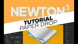 Create a Folding Paper Drop using Newton in After Effects