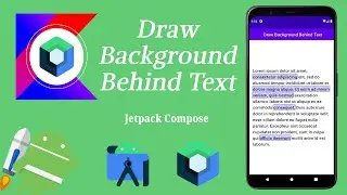 How to Implement Draw Background Behind Text in Jetpack Compose | Android | Kotlin | Make it Easy