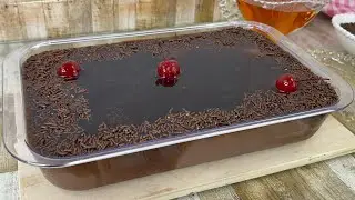 SÓ MISTURAR, A SOBREMESA MAIS FÁCIL E GOSTOSA DE CHOCOLATE - NÃO VAI AO FOGO 🔥