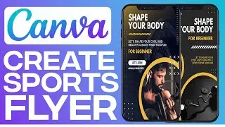 How To Create Sport Flyer Design | Using Canva For Beginners 2023