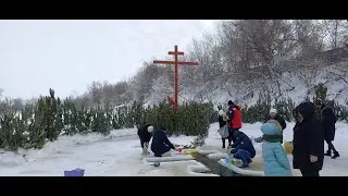 Крещение 19 января 2024. Уральск зима