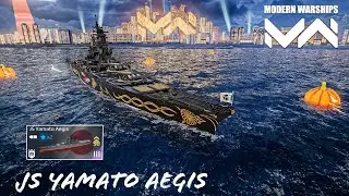 modern warships - JS yamato aegis- most deadly main cannons - online gameplay