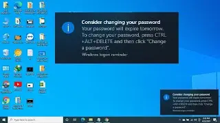 Consider Changing Your Password || How To Turn Off Password Expiration Notification In Windows 10