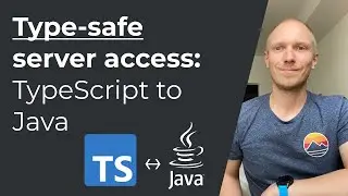 Type-safe server access from TypeScript to Java (REST made easy)