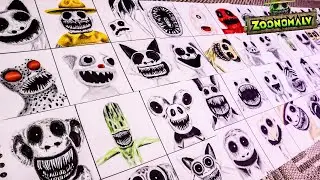 ZOONOMALY - COMO DIBUJAR - COLLECTION | EASY | PASO A PASO | ALL Jumpscares & Monsters - How To Draw