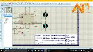 ARM LPC2138 DC Motor and Pushbutton interface