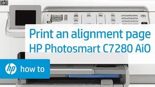 Print an alignment page | HP Photosmart C7280 all-in-one printer | HP