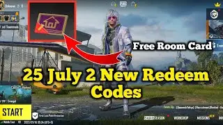 25 July 2 New Working Redeem Codes Pubg | Get free Custom Room Card | Pubg Redeem Code Today