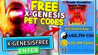SECRET INFINITE FREE X-GENESIS PET CODES IN NINJA LEGENDS! Roblox *SUPER BROKEN*