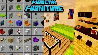 MCPE MODERN FURNITURE 1.20+ How to Download & Install (500+ Furniture & Decorations) *Survival*