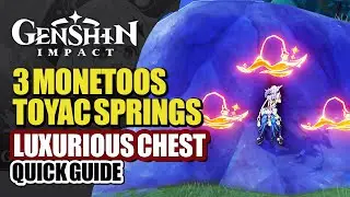 3 Monetoos (Natlan Seelies) At Toyac Springs Stone Wall Guide | Luxurious Chest | Genshin Impact 5.0