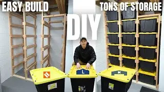 DIY Sliding Tote Storage | Easy Build | Lots of Storage & Organization!