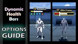 UE4 / UE5 - Dynamic Health Bars (customisation options)