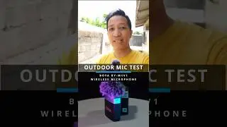 Wireless Microphone Boya By-m1v1 : Outdoor Mic test! #shorts