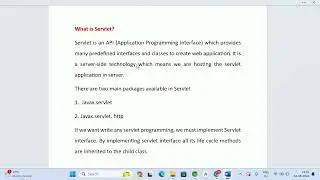 What is servlet in java