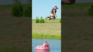 INSANE rope swing fail