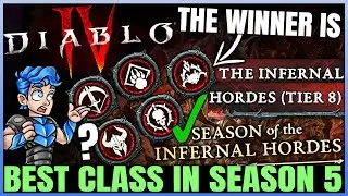 Diablo 4 - New Best Class in Season 5 is.. - Class Power Rankings & Best Builds - Hordes Pit & More!