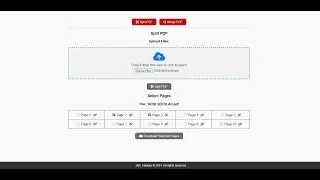 WEB APP Google Sheets | Merge and Split PDFs