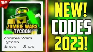FUTURE CODES!! | *NEW* ROBLOX ZOMBIE WARS TYCOON CODES 2023!