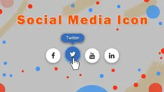 Animated social media icons with HTML and CSS