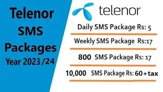 Telenor sms Package | Telenor Monthly sms package | Telenor daily sms package 2023 