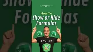 How to Show or Hide Excel Formulas 👍🏼 #shorts