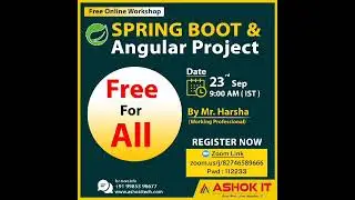 Free Workshop on SpringBoot with Angular Project