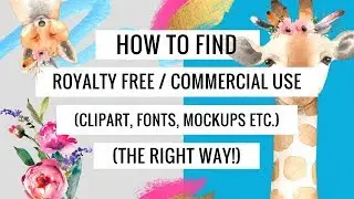 How to Find and Download Clipart, Fonts, Mockups...The Right Way! (Using Creative Market and Canva)