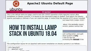 How to Install LAMP(Linux,Apache,Mysql,PHP) stack in Ubuntu 18.04