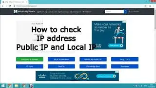 How to check IP address, find Public IP and Local IP