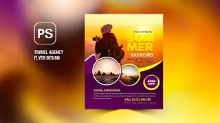 Travel Flyer | How to Design a Flyer in Photoshop