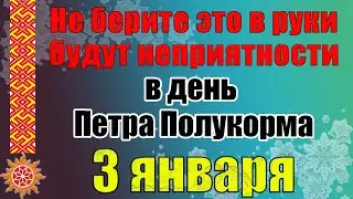 3 января народный праздник Петр Полукорм. Приметы дня. Что можно и что не рекомендуется делать