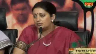 BJP Press: Price Hike on LPG Cylinder: Smt. Smriti Irani: 06.10.2012