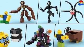 How to make Roblox Doors LEGO Minifigs Part 1: Figure, Seek, Glitch, Screech, Rush, and Timothy