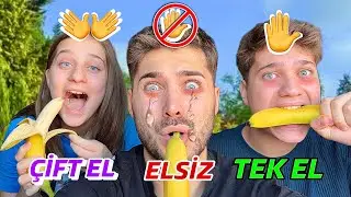 TEK EL, ÇİFT EL, ELSİZ YEMEK YARIŞMASI