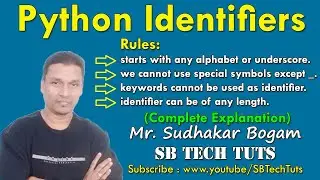 Python Identifiers | Identifiers in Python | What is Identifier in Python | Python Programming