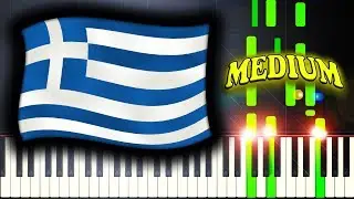 NATIONAL ANTHEM OF GREECE - HYMN TO LIBERTY - Piano Tutorial