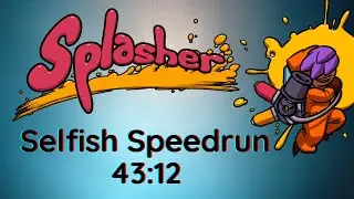 Splasher - Selfish Speedrun in 43:12 | Platinum Medal [PS5]