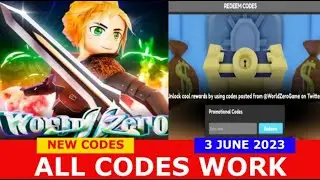 *NEW CODES* [🌈PRIDE] World // Zero ROBLOX | June 3, 2023
