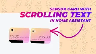 Sensor Card with Scrolling text in Home Assistant