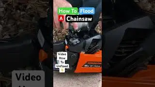 How To Flood A Chainsaw #shorts