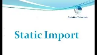 Java Interview 07 - Static Import
