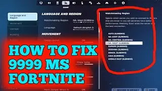 how to fix 9999 ms fortnite | Fortnite matchmaking Region problem slove update