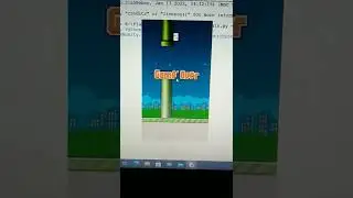 Flappy Bird Game using Python 🐦[#shorts #python #coding #pythonprojects #flappybird #pythongame ]🔥🔥