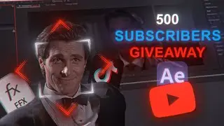 500 Subs Giveaway After effects (CCs, Sfx, Overlays, Twixtors, Shakes)