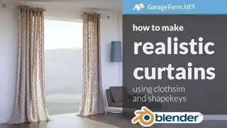 How to model realistic curtains in Blender
